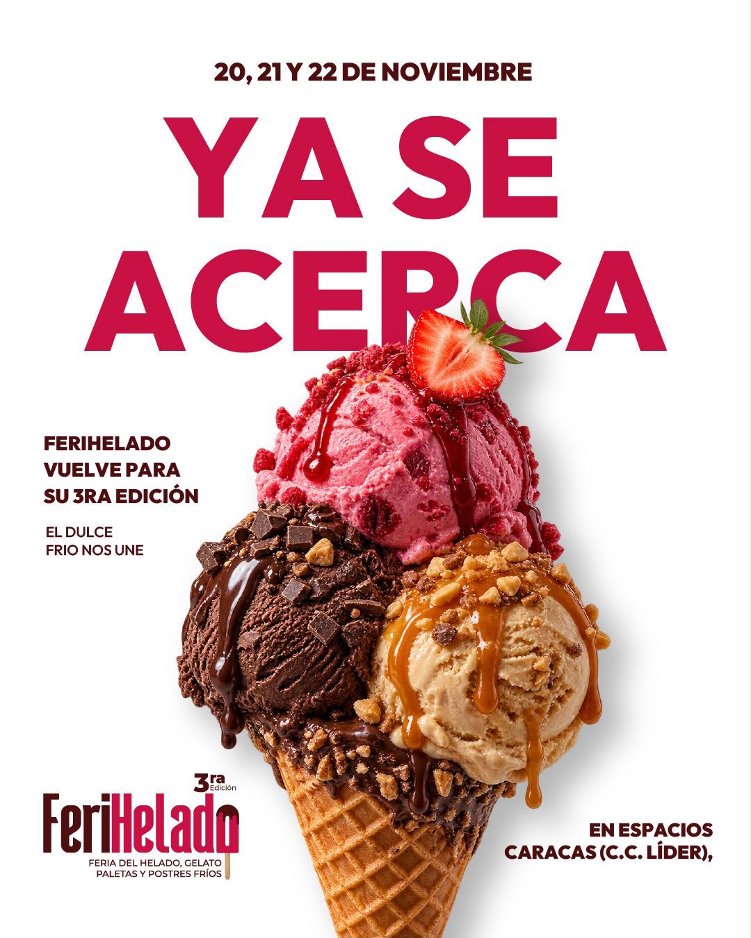 Flyer Oficial FeriHelado Caracas 1